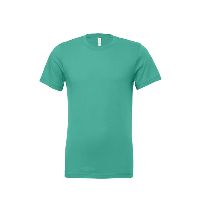 Bella+Canvas Unisex Jersey Short Sleeve Tee CV3001 - Teal - M