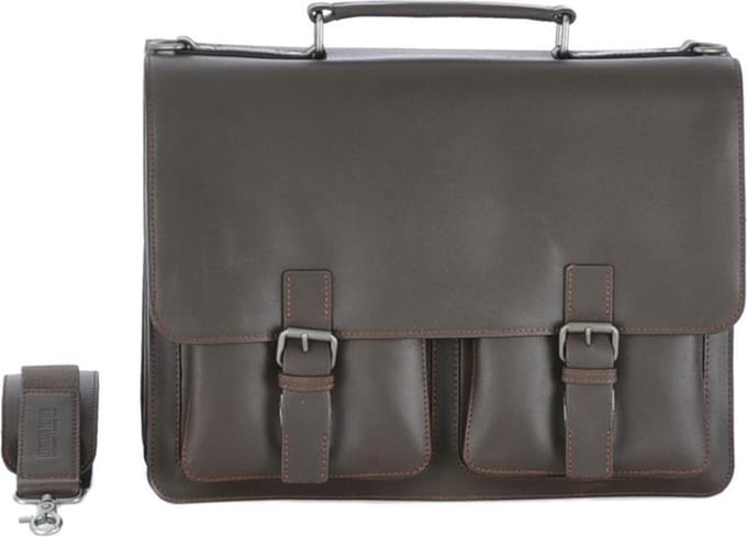 Leonhard Heyden Dakota aktetas 2-vaks 13 inch - Bruin