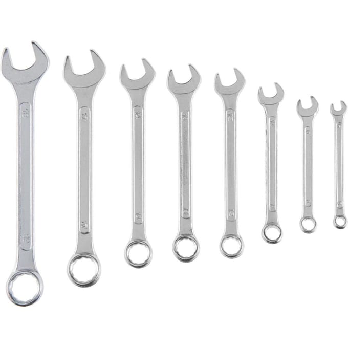 Top Tools - Ringsleutelset - 6-19 mm - 8 Stuks - Chroom-Vanadium Staal