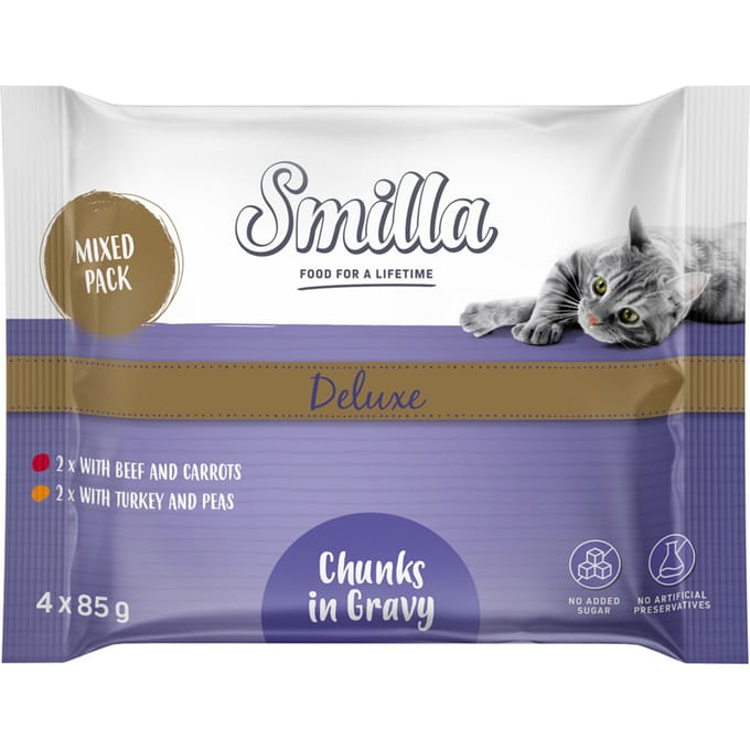 Smilla Deluxe verse zakjes hapjes in saus met groenten