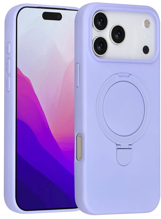 TUNIQ Back cover - iPhone 17 Pro Max - Lilac - Schokabsorberend ontwerp - MagSafe met ringstand