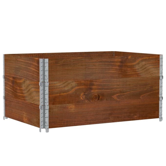 vidaXL - Plantenbak - 120x80 - cm - massief - grenenhout - bruin