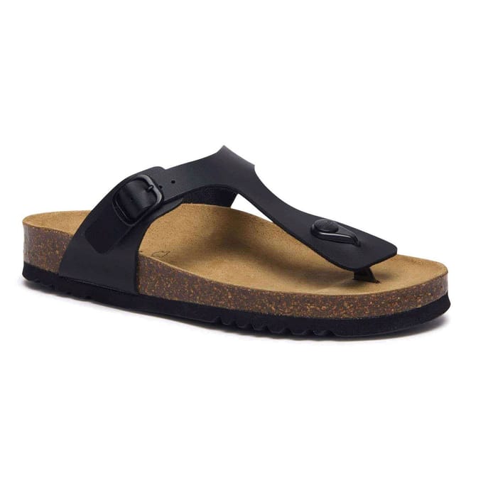 Scholl Nicole Teenslippers Synthetisch Leer Vrouwen - Zwart