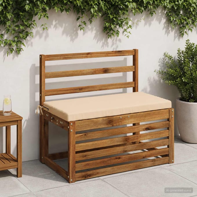 vidaXL - Bankkussen - SOEST - 100% - Polyester - Crèmekleurig - 80 - x - 40 - x - 5 - cm