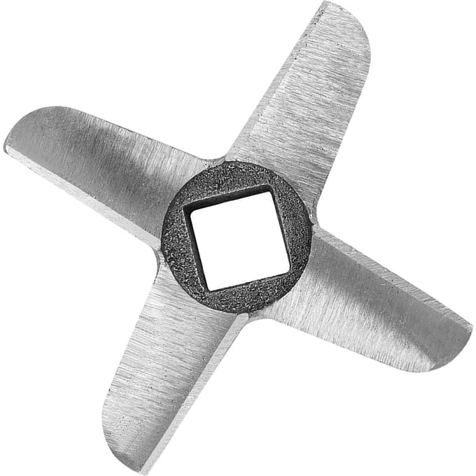 Hachoir à viande professionnel en acier en forme de croix, lame de hachoir, pièce de coupe n° 22 gray