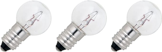 Signaallamp E10 12V 5W - 416 mAh - 3 stuks - G18 Gloeilamp Ø18mm - 32mm - 2500K - Dimbaar