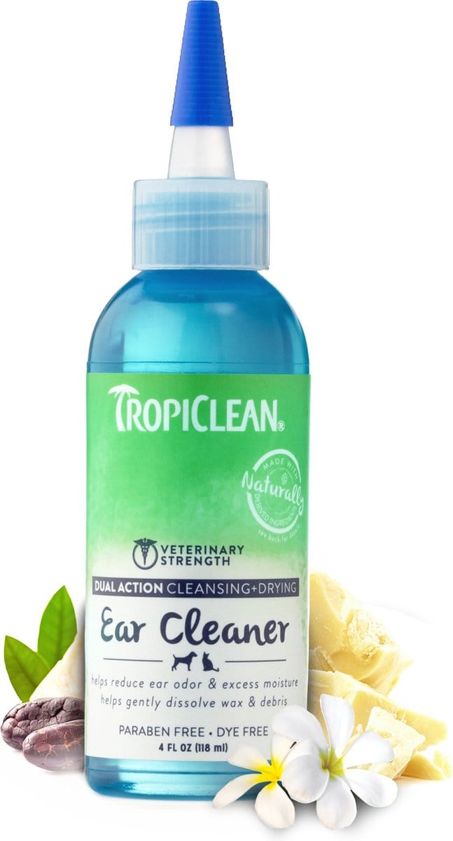 TropiClean Oorreinigingsoplossing - Oor Schoonmaken Hond - 118 ml