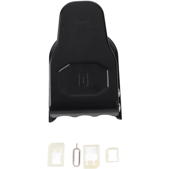 Universele 3-in-1 standaard micro nanometer SIM-kaart snijder 3 SIM-adapter 1 SIM-kaart naald black