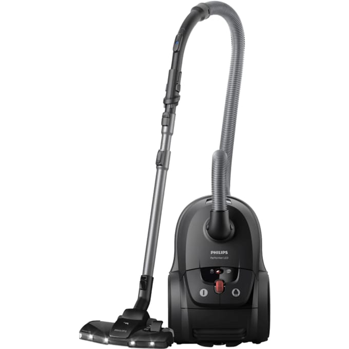 Philips Stofzuiger Performer LED 8000 Series XD8122 - vacuum cleaner - canister - dark black