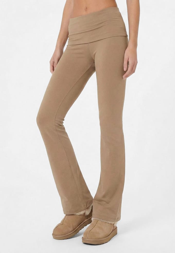 Fold Over Pants LICHTBRUIN