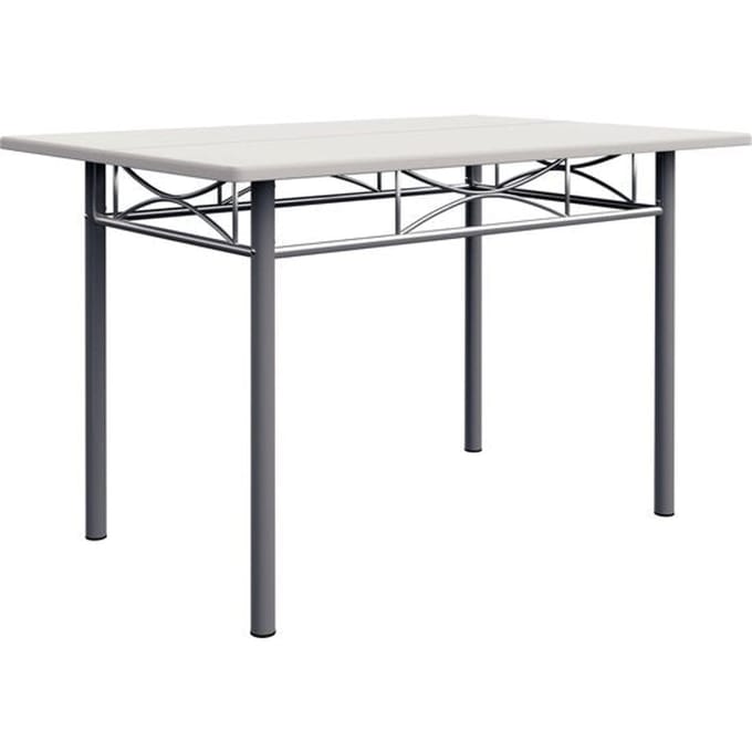 Casaria Eettafel Set 5 delige -Eettafel + 4 stoelen - Wit