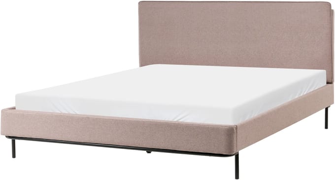 CORIO - Tweepersoonsbed - Taupe - 160 x 200 cm - Polyester