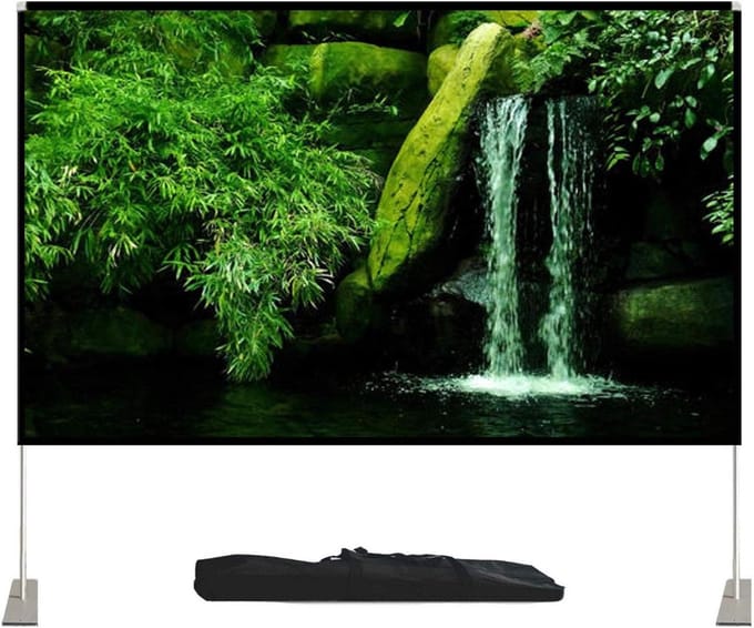 Projectiescherm - Filmscherm Beamer - Thuisbioscoop Creëren - Kreukvrij Polyester - Tot 120 Inch - Wit