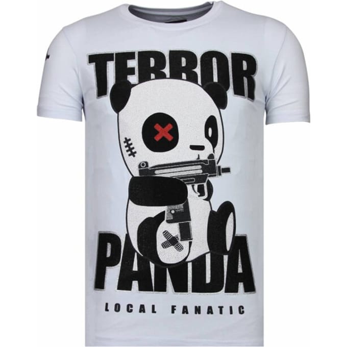 Local Fanatic Terror panda rhinestone t-shirt