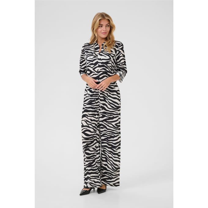 Jumpsuit Regular fit black offwhite