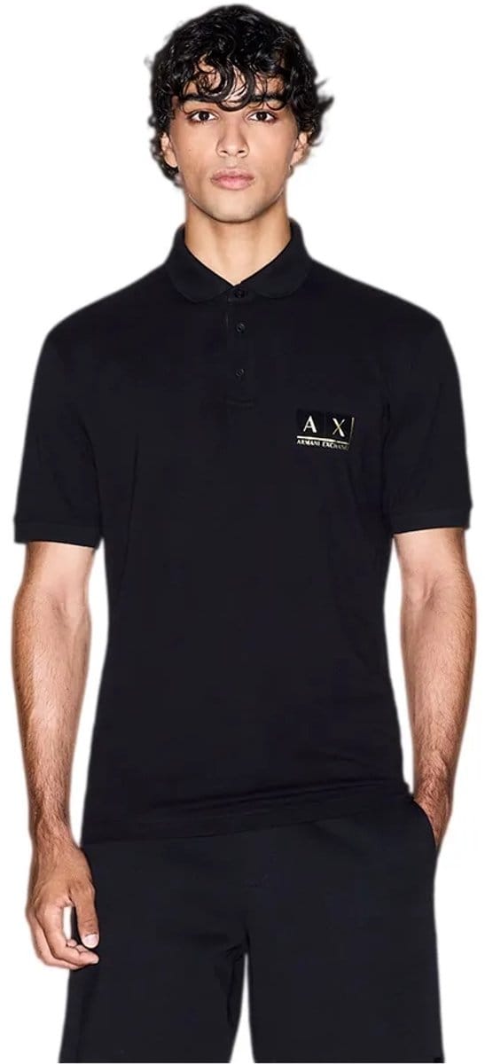 Armani Exchange XM001885 polo shirt zwart, M