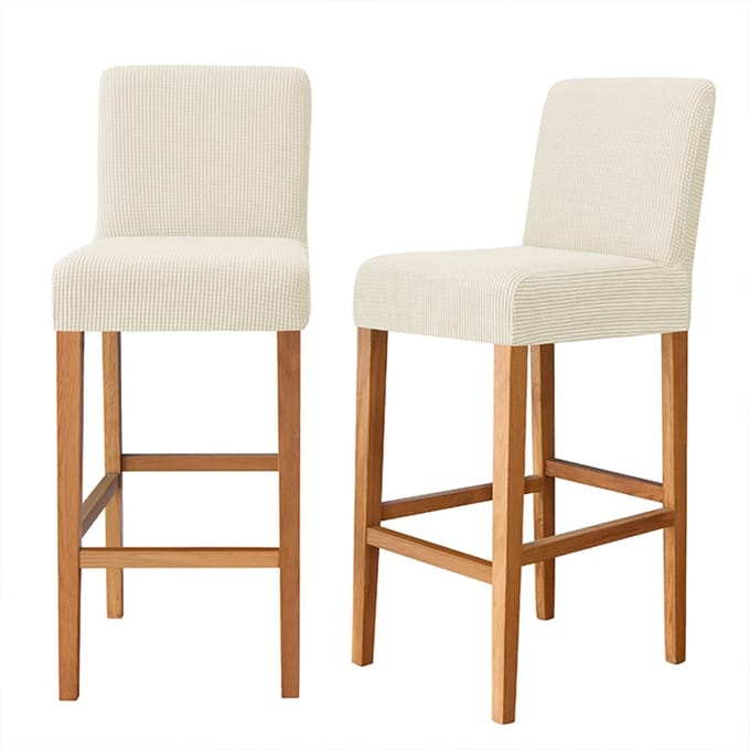 Meble odNowa - Jacquard Stoelhoes - Barstoel - Crème