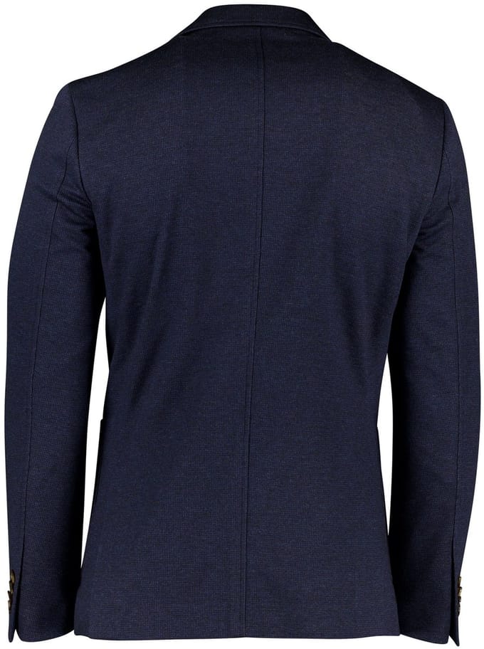 colbert Born With Appetite effen donkerblauw slim fit