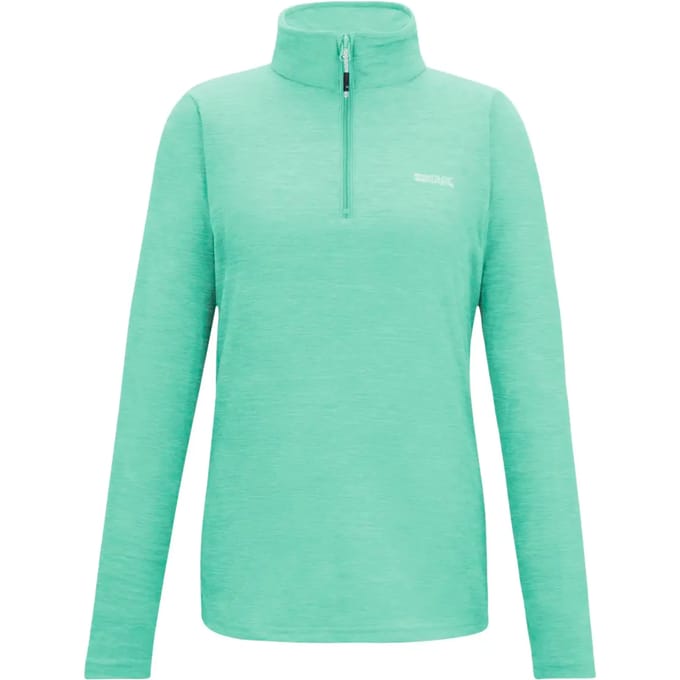 Dames Sweethart Marl Half Zip Fleece