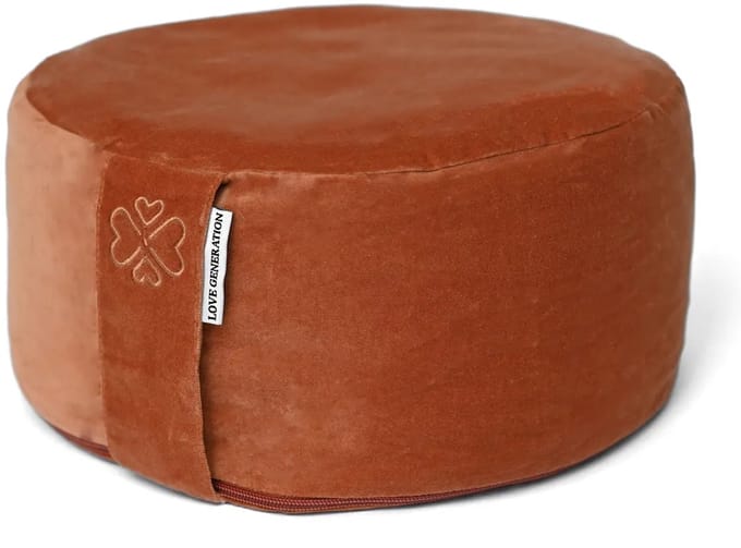 Love Generation - Meditatiekussen - Rond - Velvet - Terracotta