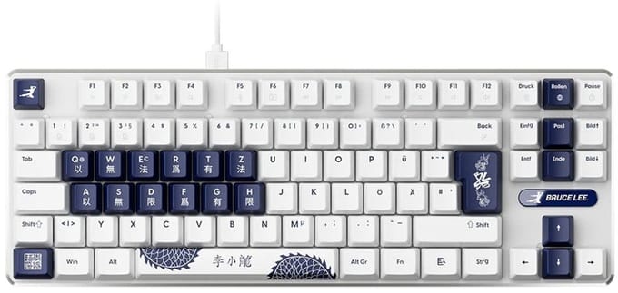 Pulsar PCMK 3 HE TKL Bruce Lee 85th Edition DE ISO 80% Gateron x Pulsar Magnetische Switch 8K Hz Hall Effect Hotswap RGB Duits Mechanisch Gaming Toetsenbord (PCMK3HE833)