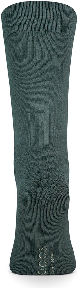 XPOOOS - 2-Pack - Bamboe Sokken - Vochtregulering - Heren - antraciet / groen - 43-46 - 67006