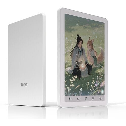 Bigme E-Book Reader B6, 6-inch e-ink e-reader, wit, 36 niveaus voorzijverlichting, Android 14 OS met Google Play, 4+64 GB