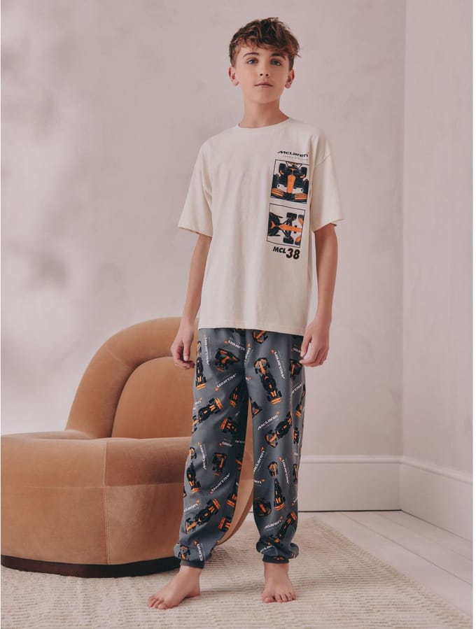 Next - Jongens - Enkele licentie 100% katoenen pyjama. - Zwart