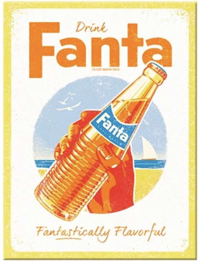 Magneet Fanta - Bottle Beach