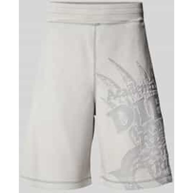 straight fit short met katoen-aandeel