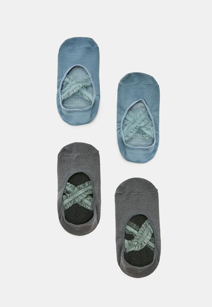 Stradivarius Antislip sportsokken  Blauw OS