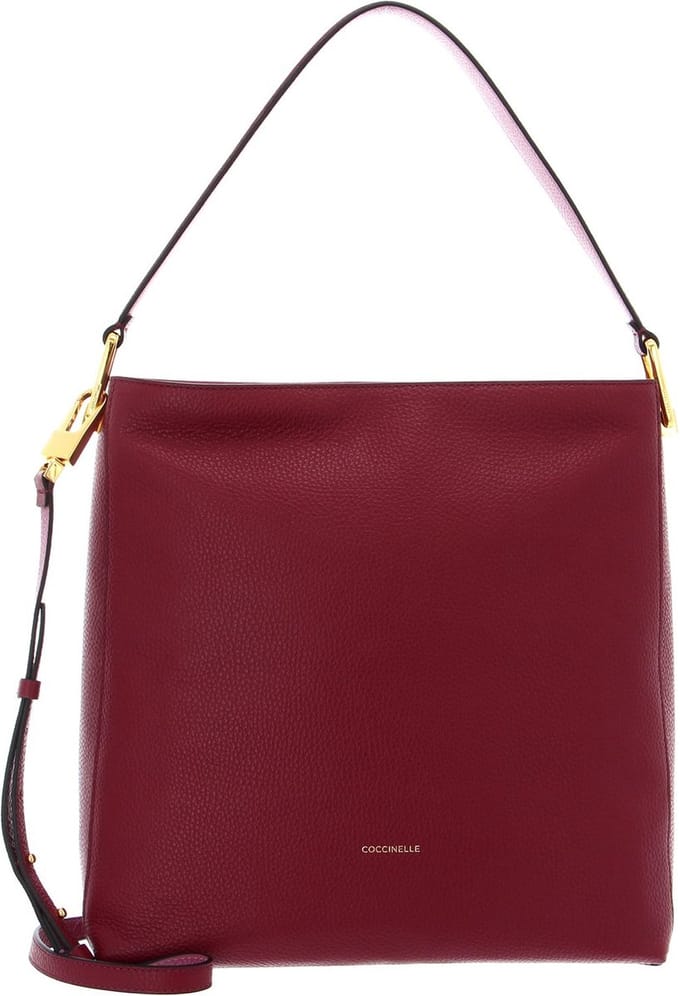 COCCINELLE Leren Handtas Schoudertas Liya Handbag Garnet R / Pulp P (rood)paars