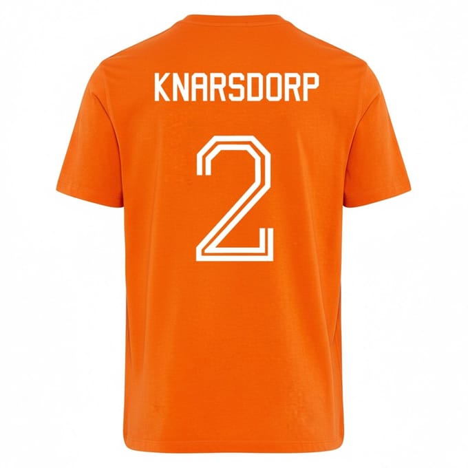 Oranje WK-EK T-shirt Knarsdorp M