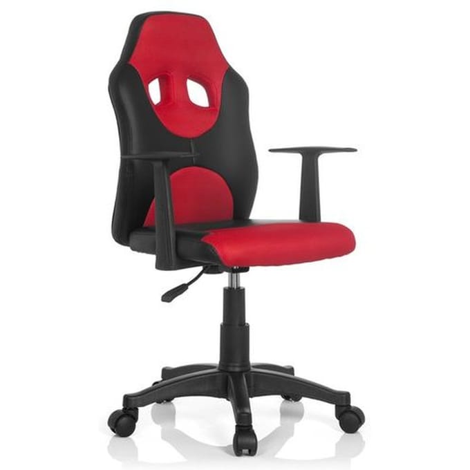 hjh office Kiddy Racer AL - Bureaustoel - Kinder - Zwart / rood