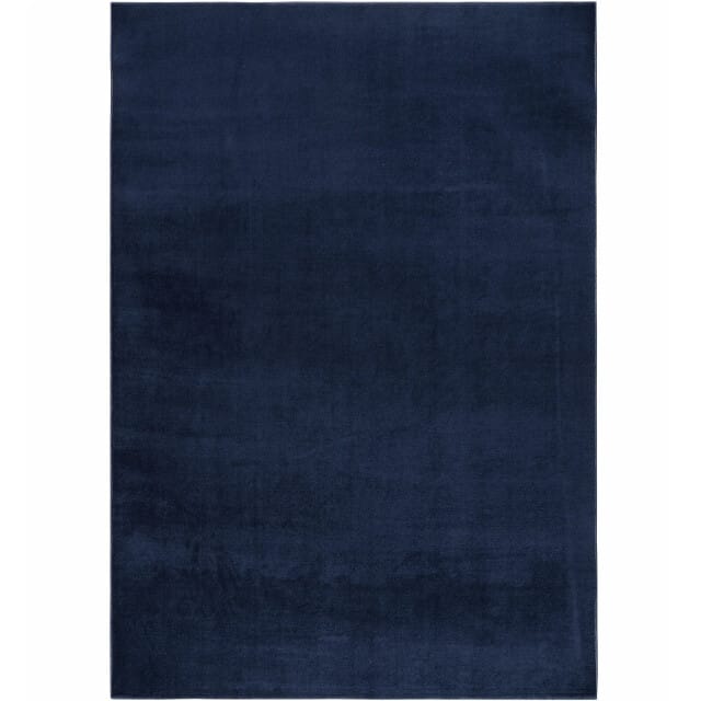 Relax Samba - Wasbaar Effen Vloerkleed - Uni Tapijt - Blauw- 100x200 CM