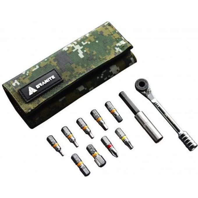 Granite Design - Rock'n'Roll Fietsreparatieset - Kleur Camo - Bicycle Repair Tool Set