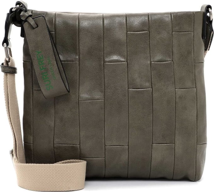 SURI FREY Schoudertas Tilly Zip Shoulder Bag Khaki Kaki