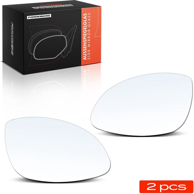 Frankberg 2x Spiegelglas Buitenspiegel Voor voor Opel