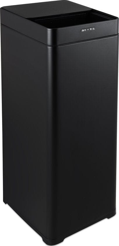 MOA Sensor Prullenbak 50 Liter - Geruisloze Deksel - Vertraagd Sluiten Modus - RVS & ABS - Afvalbak - Vuilnisbak - Zwart