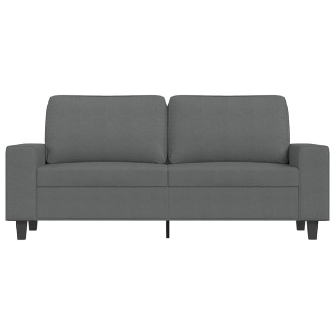 vidaXL - Tweezitsbank - 140 - cm - stof - donkergrijs