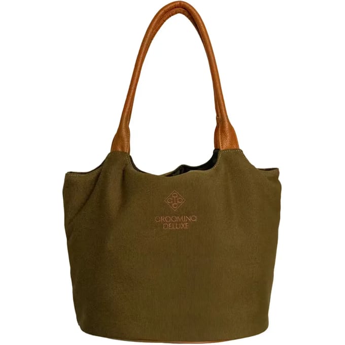 Grooming Deluxe - Grooming tas canvas kaki