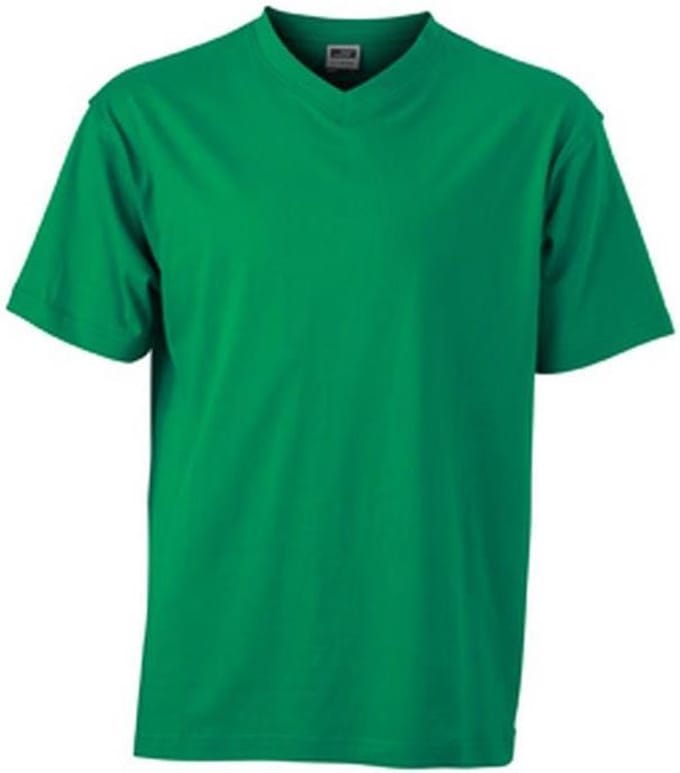 James and Nicholson Heren V Hals Tee (Iers Groen)