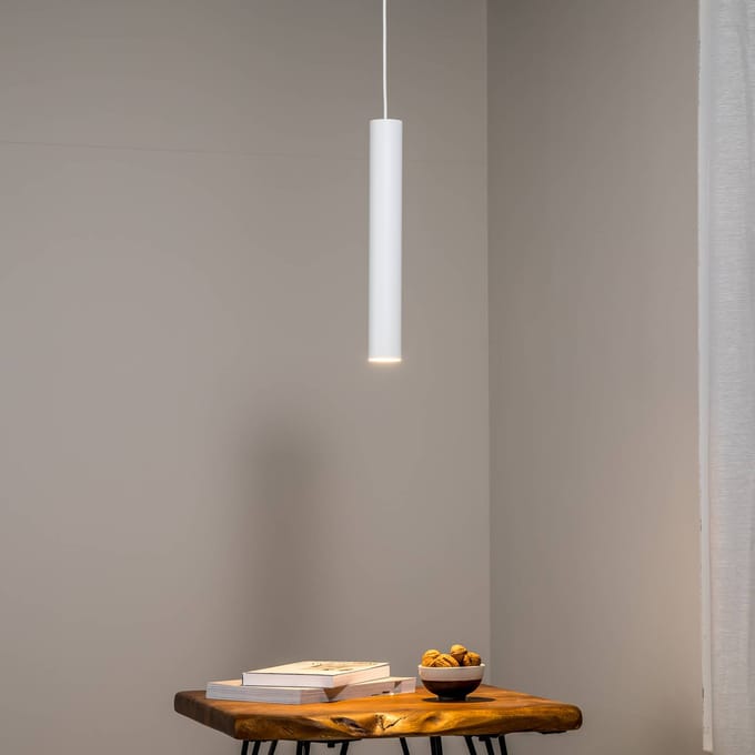 Nowodvorski Lighting Hanglamp Eye, 1-lamp, wit, kaphoogte 40 cm
