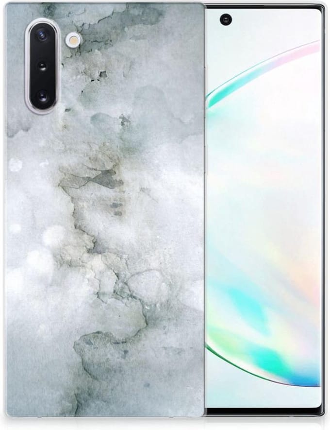 Back Cover voor Hoesje maken Samsung Galaxy Note 10 Painting Grey