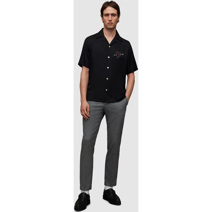 AllSaints Penfold Trouser Black/grey Taglia: W32 | Pantaloni Outlet | Uomo | Nero