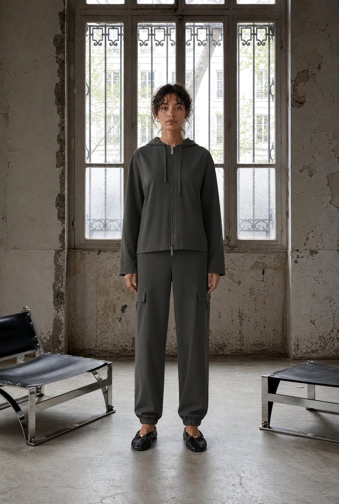 Simona jacket technical jersey | Army - Army / S