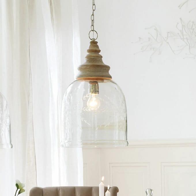 LOBERON Hanglamp Bretterly helder