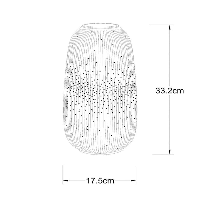Lucide FLORES - Tafellamp - Ø 17,5 cm - 1xE14 - Wit - Japandi