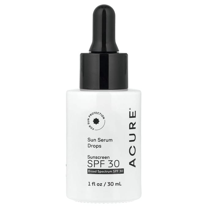ACURE Sun Serum Drops Zonnebrandcrème, SPF 30, 30ml (1 fl oz) white