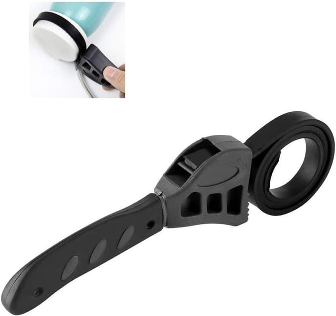 Verstelbare oliefilter sleutel met rubberen grip 500mm voor universele potdeksels en filters